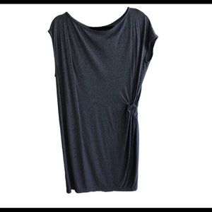 All Saints Grey Ruched Dress